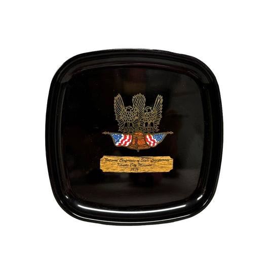 Monterey Couroc 1976 National Conference of State Legislatures Black Resin Tray