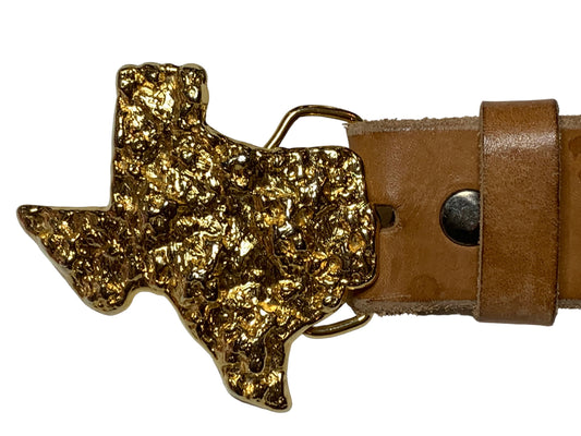 Vintage Belt Buckle Texas Gold Nugget Buckle