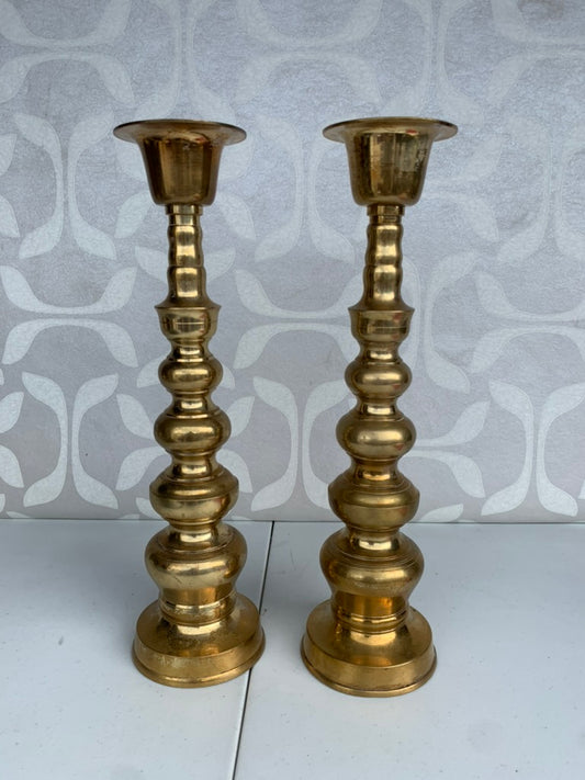 Decor Vintage Brass Candlestick Pair by Homco, Japan
