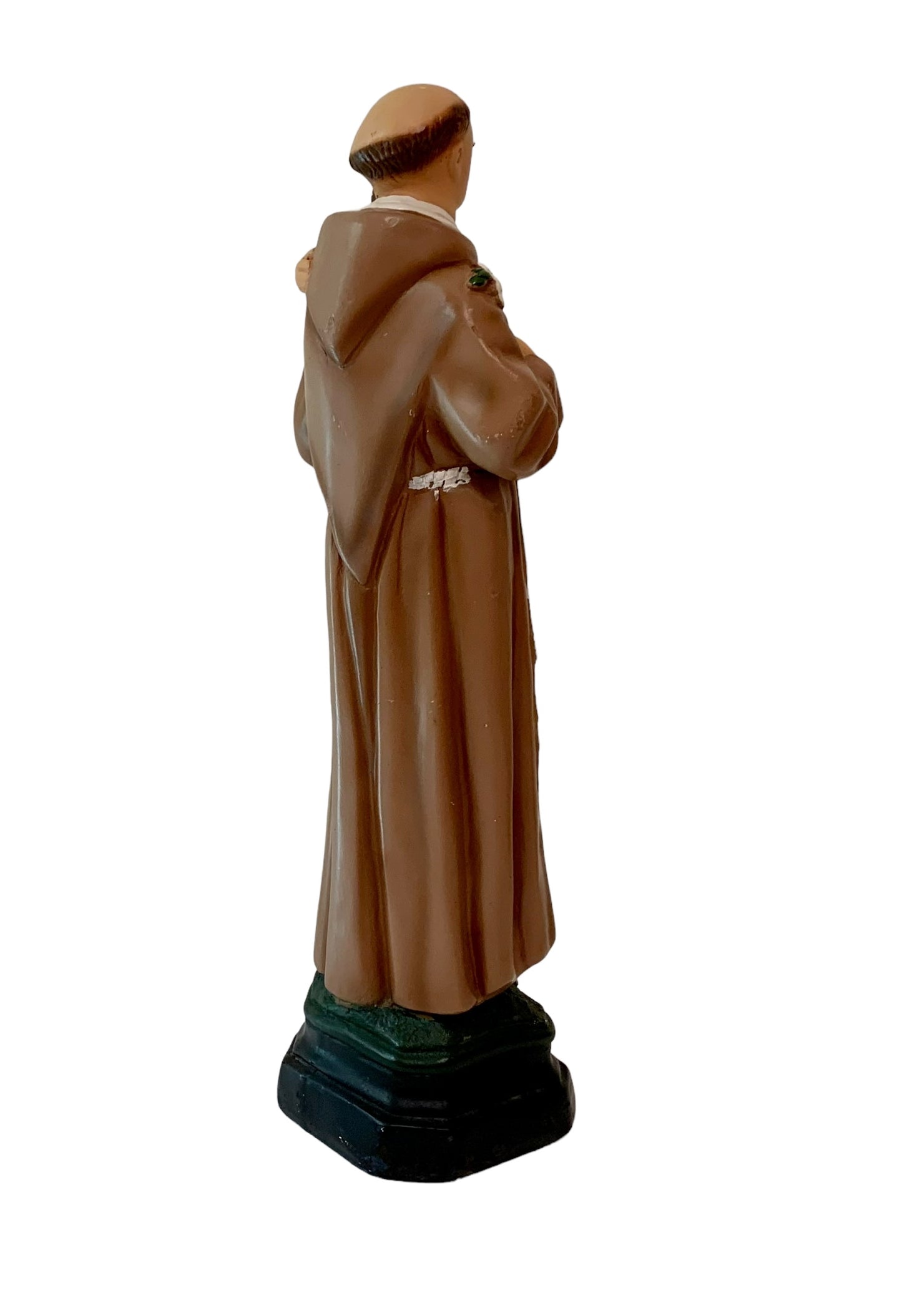 Vintage Religious Decor Saint Anthony of Padua Chalkware Religious Statue