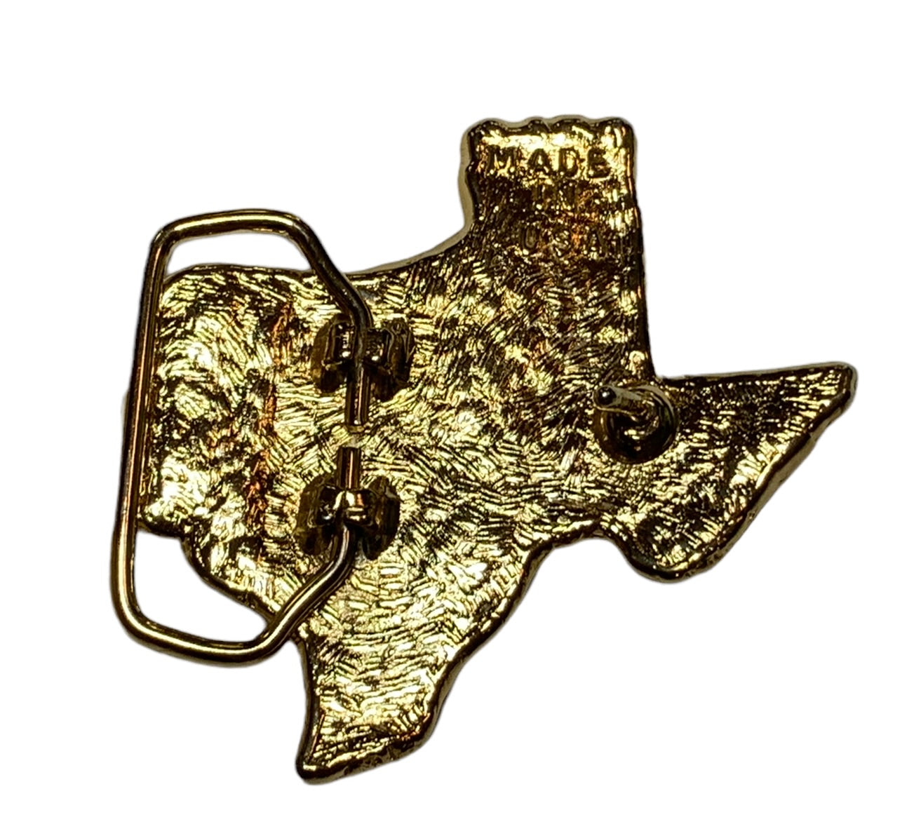 Gifting Vintage Belt Buckle Texas Gold Nugget Buckle